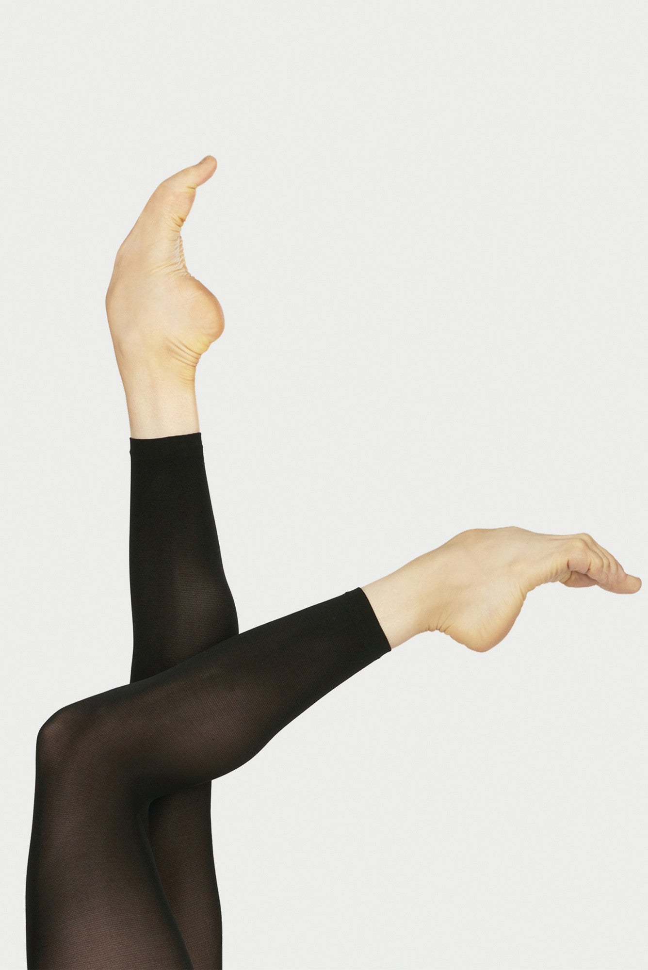 CLASSIQUE BLACK FOOTLESS TIGHTS - LADIES - DIV60