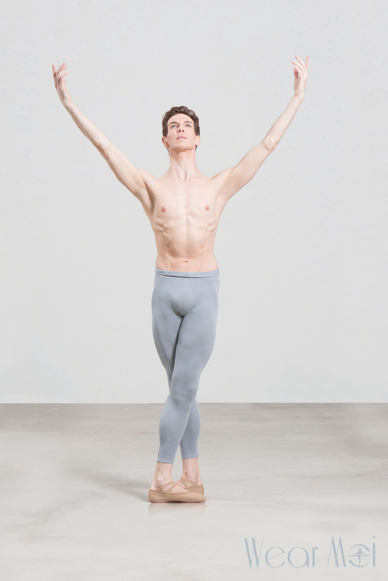 Wear Moi ballet footless white tights for men - Mademoiselle Danse